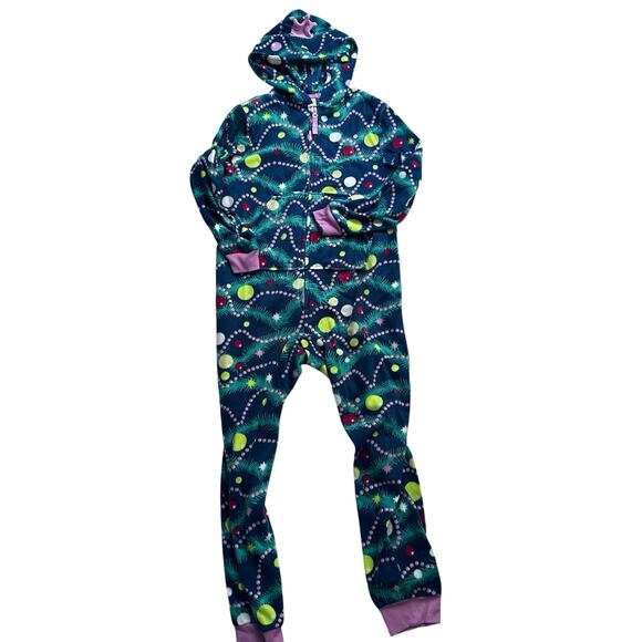 Old Navy Buffalo Check Hooded Micro Fleece Union Suit - L - Picture 6 of 6